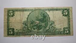 $5 1902 Everett Washington WA National Currency Bank Note Bill Charter #1693 VF
