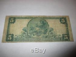 $5 1902 Jamestown New York NY National Currency Bank Note Bill! Ch. #9748 FINE