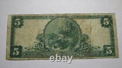$5 1902 Munising Michigan MI National Currency Bank Note Bill! Ch #9000 Alger Co