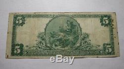 $5 1902 New York City NY National Currency Bank Note Bill! Ch. #29 FINE! RARE