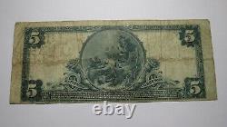 $5 1902 Newport News Virginia VA National Currency Bank Note Bill! Ch. #11028