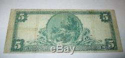 $5 1902 Oakland California CA National Currency Bank Note Bill! Ch. #9502 FINE