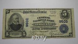 $5 1902 Oakland California CA National Currency Bank Note Bill Charter #9502 VF