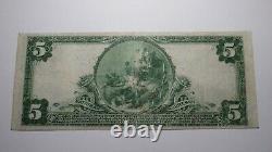 $5 1902 Paterson New Jersey NJ National Currency Bank Note Bill! Ch. #12383 VF+