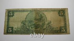$5 1902 Ridgway Pennsylvania PA National Currency Bank Note Bill Ch. #5945 RARE