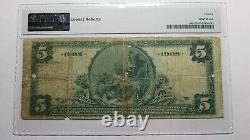 $5 1902 Riverside California CA National Currency Bank Note Bill Ch. #3348 PMG