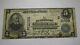 $5 1902 Scarsdale New York Ny National Currency Bank Note Bill Ch. #11708 Fine