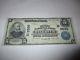$5 1902 Starbuck Minnesota Mn National Currency Bank Note Bill! Ch #9596 Vf+