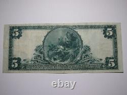 $5 1902 Starbuck Minnesota MN National Currency Bank Note Bill Ch. #9596 VF+