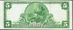 $5 1902 Thomaston Maine ME National Currency Bank Note Bill! Charter #1142 AU