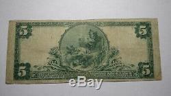 $5 1902 Toms River New Jersey NJ National Currency Bank Note Bill! Ch #2509 FINE