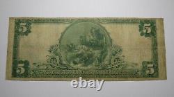 $5 1902 Vicksburg Mississippi MS National Currency Bank Note Bill Ch. #7507 FINE