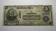 $5 1902 Victoria Texas Tx National Currency Bank Note Bill! Ch. #10360 Rare