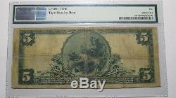 $5 1902 Weston West Virginia WV National Currency Bank Note Bill Ch #1607 PMG