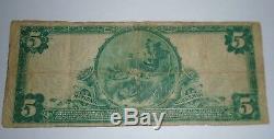 $5 1902 Yarmouth Massachusetts MA National Currency Bank Note Bill! Ch #516 Fine