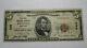 $5 1929 Batavia New York Ny National Currency Bank Note Bill Ch. #340 Rare