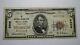 $5 1929 Belleville Pennsylvania Pa National Currency Bank Note Bill! #5306 Vf++