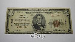 $5 1929 Beverly Hills California CA National Currency Bank Note Bill Ch. #11461
