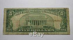 $5 1929 Brattleboro Vermont VT National Currency Bank Note Bill! Ch. #1430 FINE
