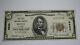 $5 1929 Breese Illinois Il National Currency Bank Note Bill! Ch. #9893 Xf++