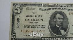 $5 1929 Callicoon New York NY National Currency Bank Note Bill Ch. #13590 VF++