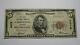 $5 1929 Carrollton Missouri Mo National Currency Bank Note Bill Ch. #4079 Rare