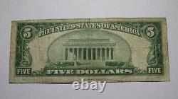 $5 1929 Carrollton Missouri MO National Currency Bank Note Bill Ch. #4079 RARE