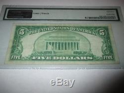 $5 1929 Celina Ohio OH National Currency Bank Note Bill Ch. #5523 VF 35! PMG
