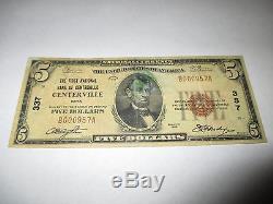 $5 1929 Centerville Iowa IA National Currency Bank Note Bill! Ch. #337 Fine