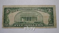 $5 1929 Cheltenham Pennsylvania PA National Currency Bank Note Bill! Ch. #12526