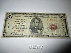 $5 1929 Concord New Hampshire NH National Currency Bank Note Bill Ch. #2447 FINE