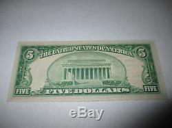 $5 1929 Corning Iowa IA National Currency Bank Note Bill Ch. #8725 AU++