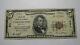 $5 1929 Cumberland Maryland Md National Currency Bank Note Bill Ch. #381 Fine