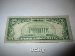 $5 1929 Dawson Texas TX National Currency Bank Note Bill Ch. #10694 FINE
