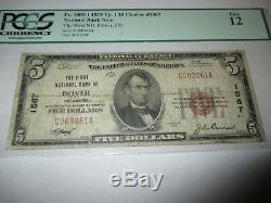 $5 1929 Dover Delaware DE National Currency Bank Note Bill Ch. #1567 Fine PCGS
