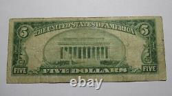 $5 1929 Downingtown Pennsylvania PA National Currency Bank Note Bill! #661 RARE