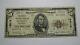 $5 1929 Durant Oklahoma Ok National Currency Bank Note Bill Ch. #13018 Rare