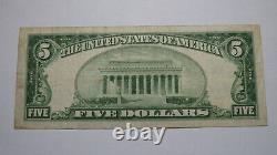 $5 1929 Durant Oklahoma OK National Currency Bank Note Bill Ch. #13018 RARE