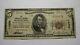 $5 1929 Edwardsville Illinois Il National Currency Bank Note Bill #11039 Fine