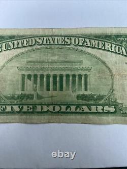 $5 1929 Fargo North Dakota ND National Currency Bank Note Bill Ch. #12026
