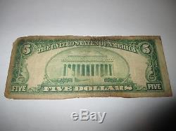 $5 1929 Framingham Massachusetts MA National Currency Bank Note Bill! #528 RARE