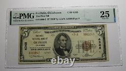 $5 1929 Guthrie Oklahoma OK National Currency Bank Note Bill Ch. #4348 VF25 PMG