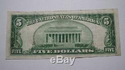 $5 1929 Harlan Kentucky KY National Currency Bank Note Bill Ch. #12295 FINE