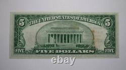$5 1929 Haverhill Massachusetts MA National Currency Bank Note Bill Ch. #481 VF+