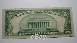 $5 1929 Hershey Pennsylvania PA National Currency Bank Note Bill Ch. #12668 VF+