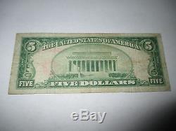 $5 1929 Hillsdale New Jersey NJ National Currency Bank Note Bill #12902 RARE