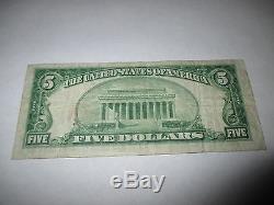 $5 1929 Kalispell Montana MT National Currency Bank Note Bill Ch. #4803 Fine