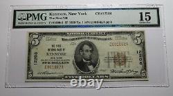 $5 1929 Kenmore New York NY National Currency Bank Note Bill Ch. #12208 F15 PMG