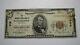 $5 1929 Kinderhook New York Ny National Currency Bank Note Bill! Ch. #929 Rare