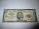 $5 1929 Lake Forest Illinois Il National Currency Bank Note Bill Ch. #8937 Rare